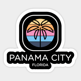 Minimalistic Panama City Florida Beach Vacation Sticker